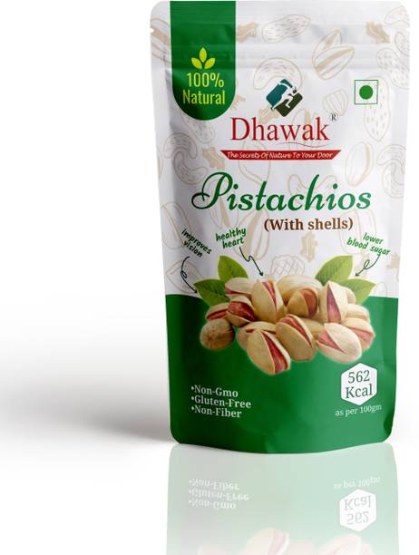 Dhawak Roasted & Salted Pistachio with Shell Fresh and Natural Healthy Snack Pistachios