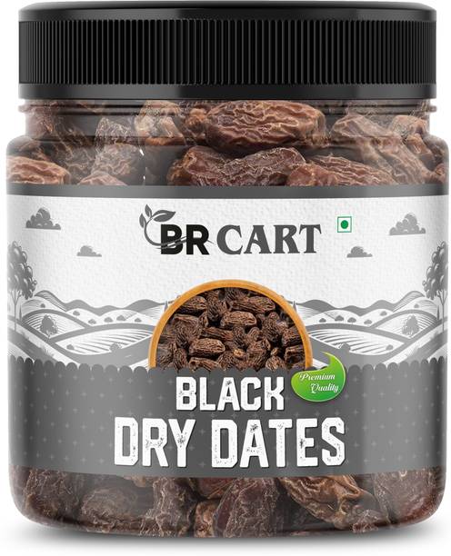 BR CART Organic Black Dry Dates | Kala Sukha Khajoor | Kali Kharak | Dry Chuhara Dry Dates