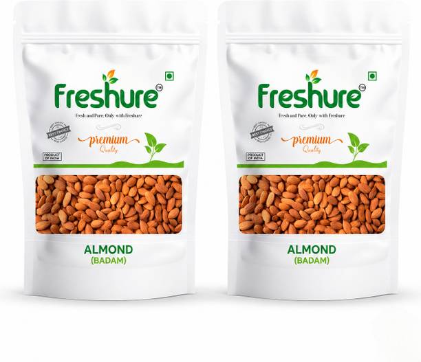 Freshure California Almonds | 100% Natural Badam Giri | Rich in Protein & Dietary Fiber Almonds