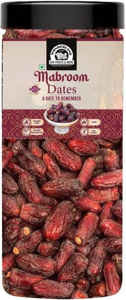 WONDERLAND Foods - Mabroom Dates 400g | Organic Soft & Handpicked | Khajoor | Khajur Dry Dates