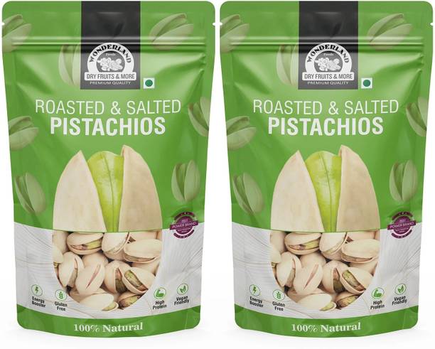 WONDERLAND Foods(Device) Roasted & Salted Premium Quality Jumbo Size Pistachios