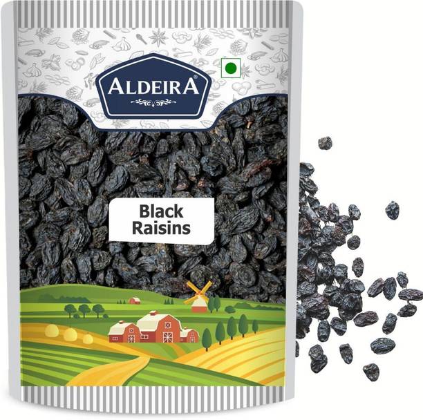 अल्देइरा सीडलस ब्लैक रेज़िन्स 500gm ड्राइ फ्रूट्स काली किशमिश