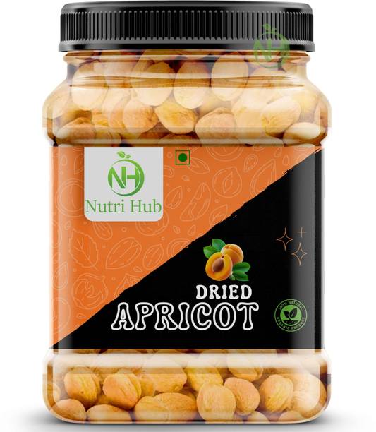 Nutri Hub Dried Turkish Apricot | Gluten Free & Sodium Free Natural Khumani 1 KG Apricots
