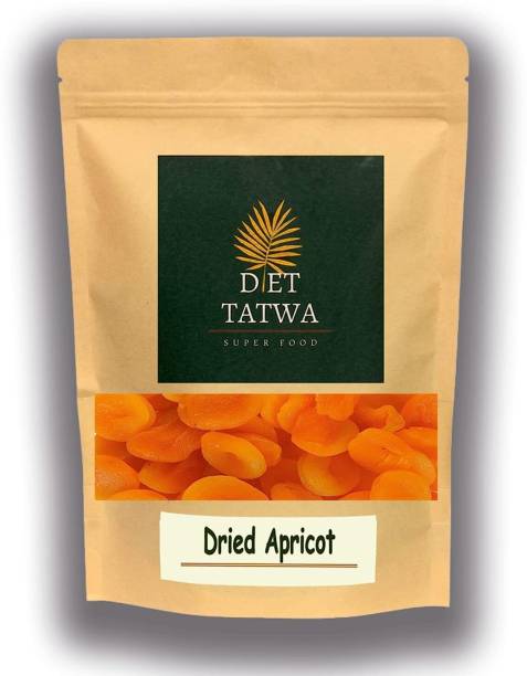 DIET TATWA Premium Seedless Turkish Apricots Vegan, Sun Dried Dry Fruits, Soft Khumani