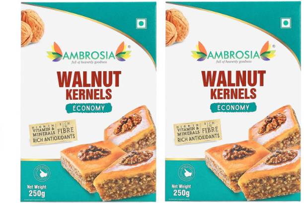 AMBROSIA Economy - Light Brown Walnut Halves Walnuts