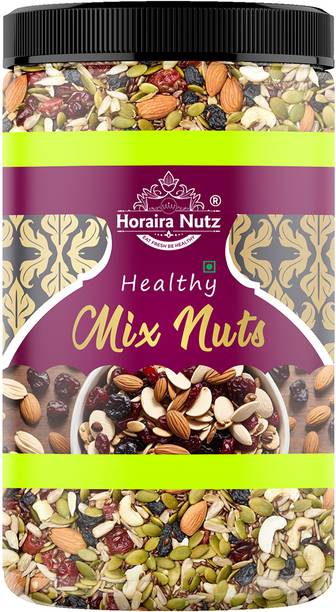 Horaira Nutz Premium Healthy Breakfast Dryfruits Mix Nuts 250g Blackberry, Brazil Nuts, Breadnut, Dates