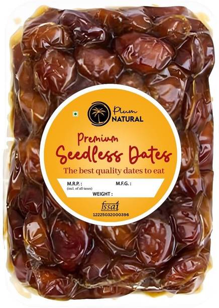 Plum Natural Organic Seedless Pin Khajur Arabian Ajwa & Dry Fruit Without Seeds for Ramzan Dates, Dry Dates