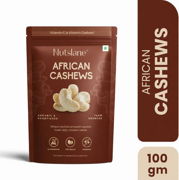 Nutslane Premium African Whole Cashew , High Protein Kaju Dry Fruits Cashews
