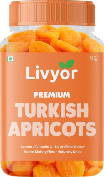 LIVYOR Premium Turkish Apricots | Dry Fruits Dried Apricots