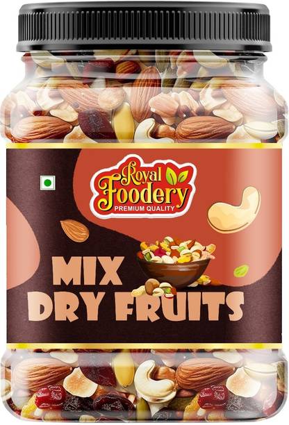 Royal foodery Organic Premium Mix Dry Fruit | Healthy & Tasty | Mix Dry Fruit | Panchmeva Almonds, Assorted Seeds & Nuts, Assorted Fruits & Nuts, Cashews, Raisins, Dates, Figs