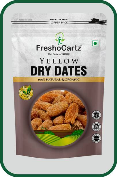 FreshoCartz Yellow Dry Dates | Dry Chuhara | Peela Sukha Khajur | Healthy Dates | Dry Dates