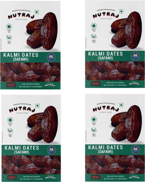 Nutraj 2 Kg (500g x 4), Khajoor, Safawi Dates, Dry Fruits Dates