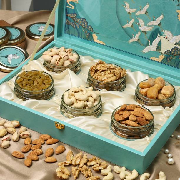 Riwaz Flying doves Premium Combo Pack of 6 Dry Fruit | Gift Pack of Dry Fruits & Nuts Filbert Nuts