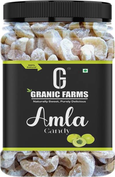 Granic Farms Dried Amla Candy| Organic Dry Indian Gooseberry Amla | Fruit Mouth Freshener| Amla