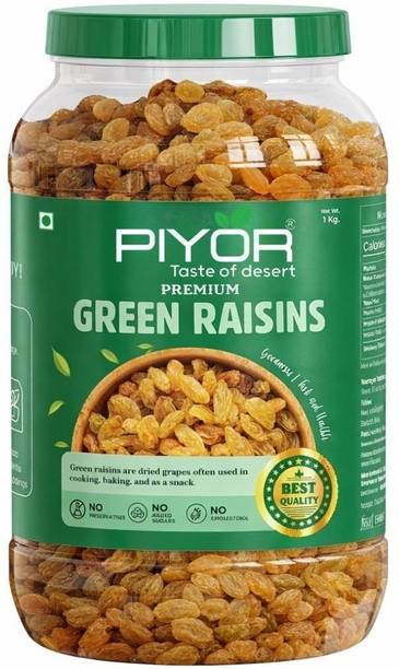 PIYOR Premium Raisins | Seedless Kismish | Kismis Raisins