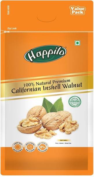 Happilo Premium 100% Natural Californian Inshell Walnut Kernels 1000g Value Pack Walnuts