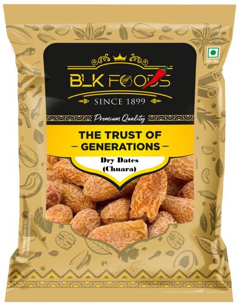 BLK FOODS Select Dates Dry Yellow | Sukha Khajoor (Chuara) Dates