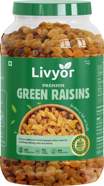 LIVYOR Premium Raisins | Seedless Kismish | kismis Raisins