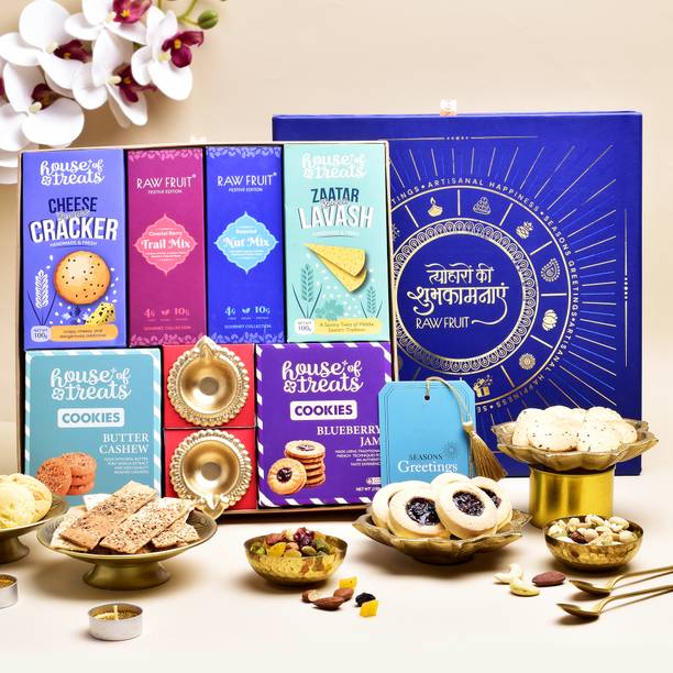 HyperFoods Diwali Dry Fruits and Snacks Gift Pack Assorted Nuts