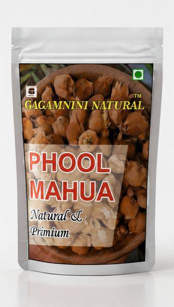 GAGAMINI NATURAL Natural Phool Mahua Dried Fresh Hygienically Packed Traditional Mahua Flower Indian Beech Nuts