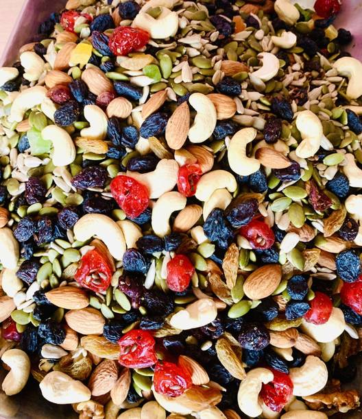 ZION Organic Purify Fresh and Dry Fruits Nutmix 1KG Assorted Seeds & Nuts