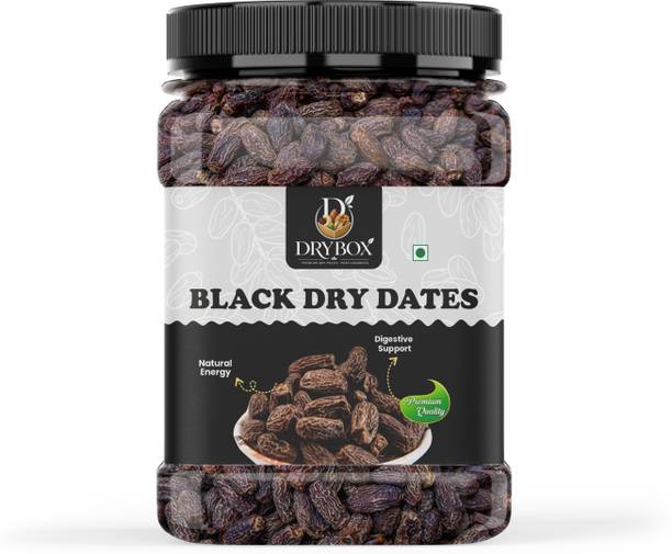 DRYBOX Black Dry Dates | Premium Dry Chuhara | Kali Kharak | Sukha Khajur | Kharek | Dry Dates, Dates