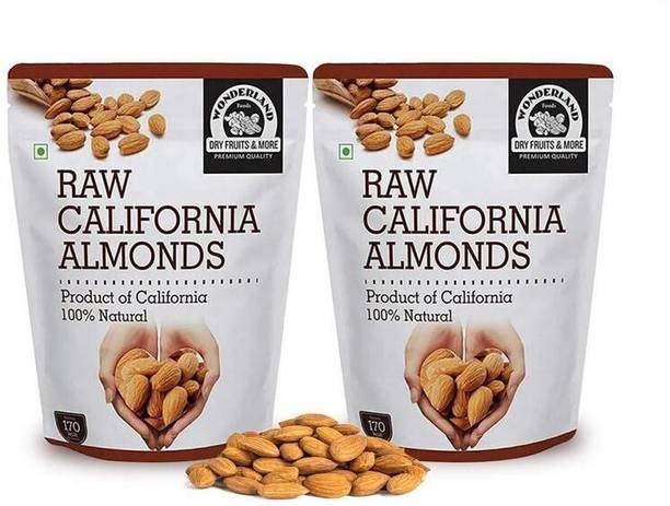 WONDERLAND California Almonds 1kg (Pack of 2) (500g Each) Almonds