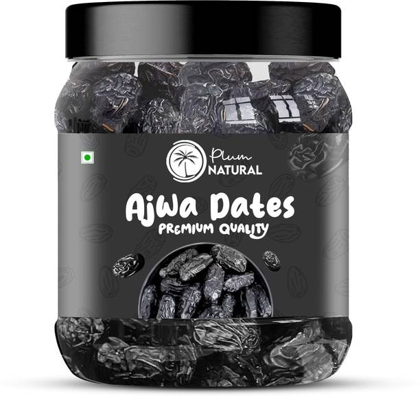 Plum Natural Premium Saudi Ajwa Dates| Khajur| Ajwa Khajoor Soft Dry Fruit Ramzan Dates