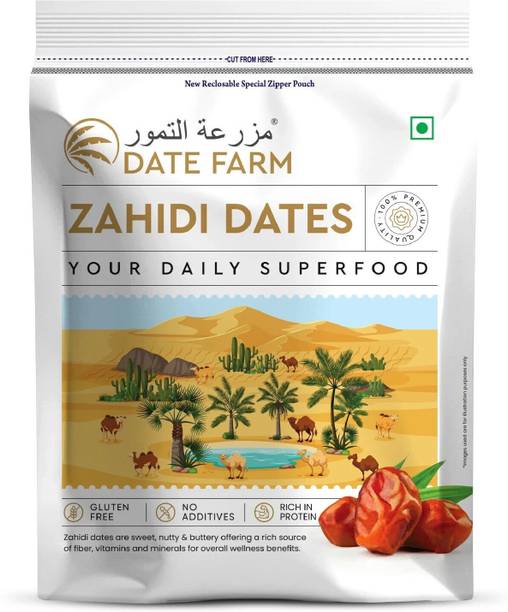 Date Farm Zahidi Luxury Emirati,100% Natural Khajur,Boost Immunity,No Added Sugar, Arabian Wet Dates