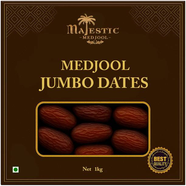 Majestic Medjool Jumbo Dates 500g | Premium Rakshabandhan Gift | Soft, Juicy & No Added Sugar Dates