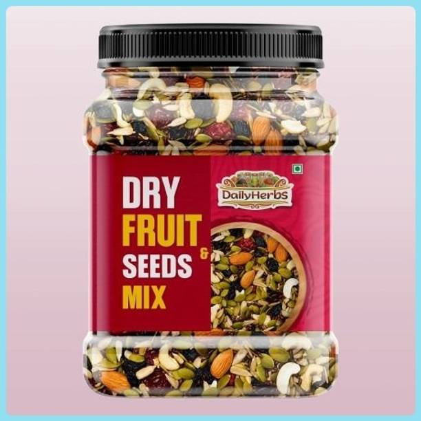 DAILYHERBS Mixed Dry fruit | Mewa Mix Almonds, Cashews, Raisins, Dates, Kiwi, Apricots, Assorted Seeds & Nuts