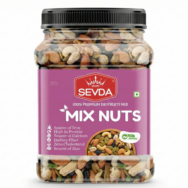 Shahi Sevda Natural Mix Nuts | Healthy Assorted Mix Dry Fruits | A+ Grade Dry Fruits Almonds, Apricots, Cashews, Raisins, Assorted Fruits & Nuts