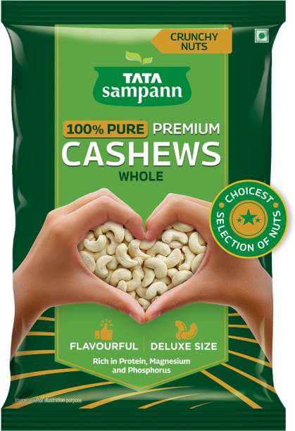 Tata Sampann Premium Quality Kaju, 100% Pure Cashews