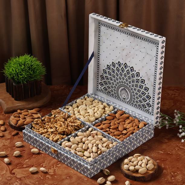 Sonature |Mor Pankh | Dry Fruits Gift Pack, Festival Corporate Diwali Gift Hamper| Cashews, Almonds, Pistachios, Walnuts