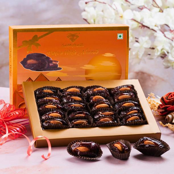 Getmydates Almond Dates Gift Box Perfect Gourmet Present for Every Occasion Almonds