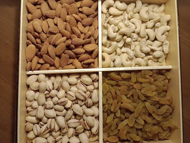Indian Platter Diwali Dry Fruit Hampers - Special Jaipur Edition Almonds, Cashews, Pistachios, Raisins