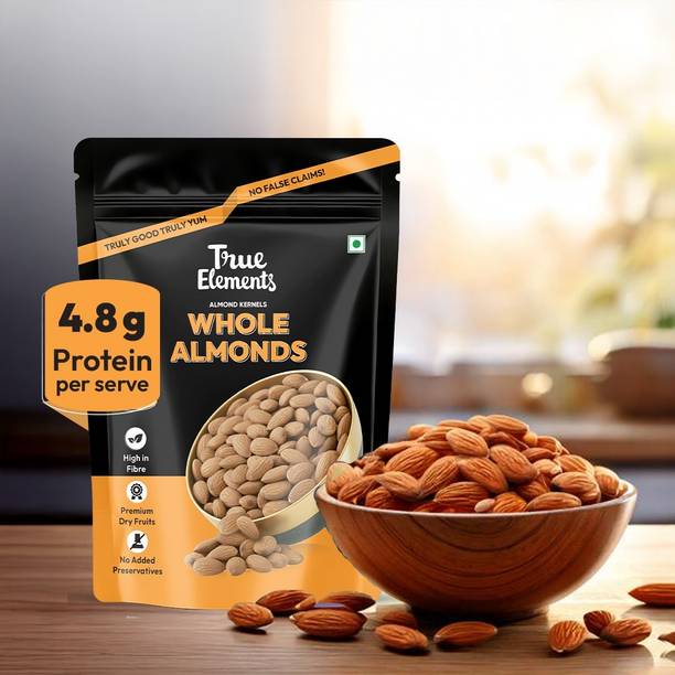 True Elements California Almonds, Premium Dryfruits Badam Almonds