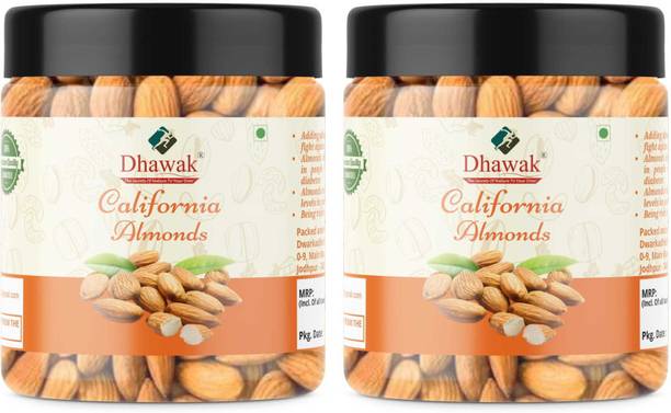 Dhawak Combo of Almond California Badam Giri American Almonds Dry Fruit Badam| Jar Pack Almonds
