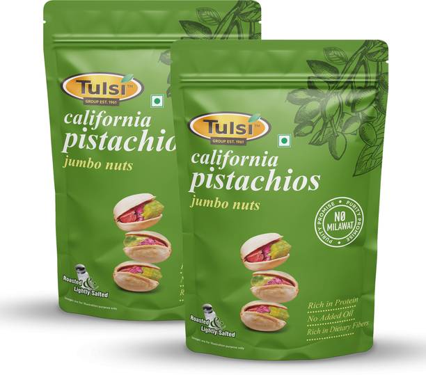 Tulsi California Jumbo Nuts Lightly Salted 200g (Pack of 2) Pistachios