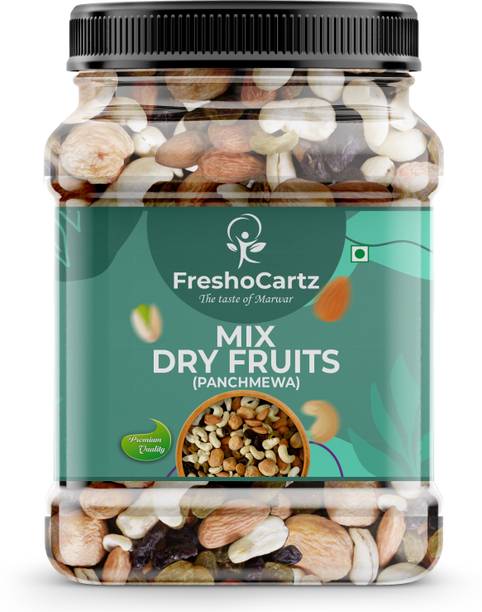 FreshoCartz Healthy Mix Dry Fruits | Dry Fruits Mix | Panchmeva | Mixture of Dry Fruits - Cashews, Almonds, Apricots, Raisins, Assorted Nuts