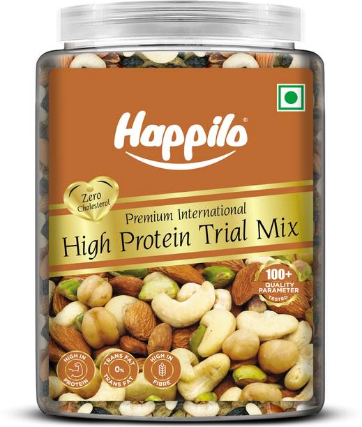 Happilo High Protein Trail Mix Jar, Chickpeas, Almonds, Cashews, Pistachios
