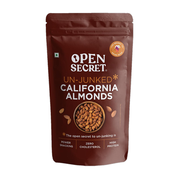 OPEN SECRET Premium California Badam - High Protein Dry Fruit, Fasting Vrat Special Almonds