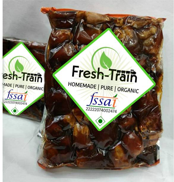 FreshTrain Khajur With Seed | Dried Dates [1kg] Soft Khajoor [Vacume Pack] Dates