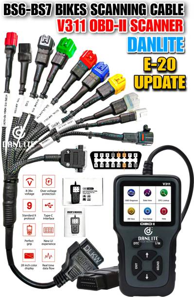 DLKW Danlite V311 OBD-II Scanner For Bs6 Bs7 Bikes OBD Reader
