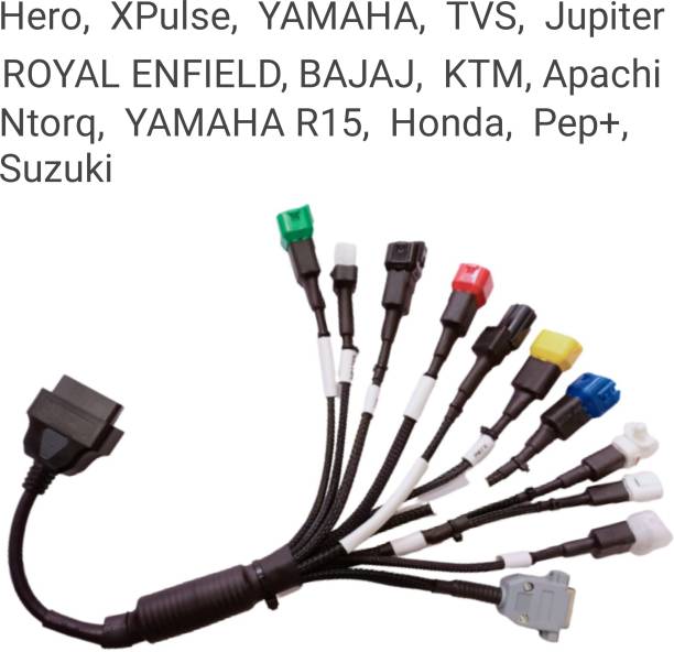 Oritool All BS6 Bike Cable Combo (11 Types Cable ) work on all Bike OBD Interface OBD Interface