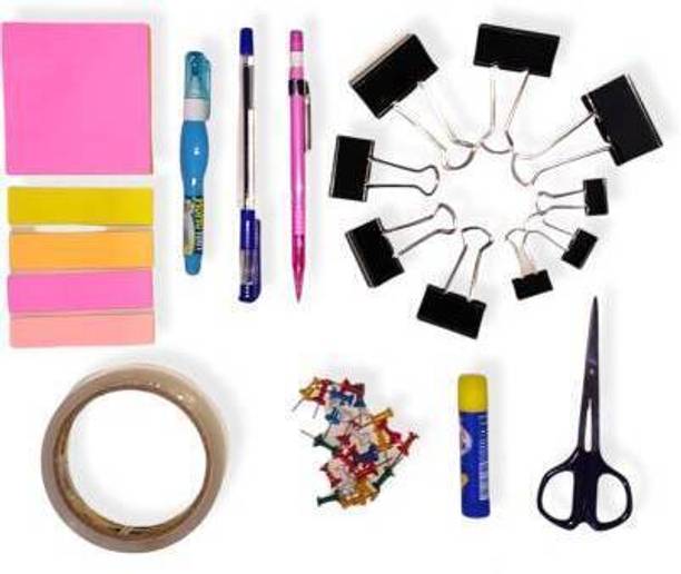 JMBE INTERNATIONAL All in One 10 Items Stationery Combo for Office, Home and School use | Home &  Office Set
