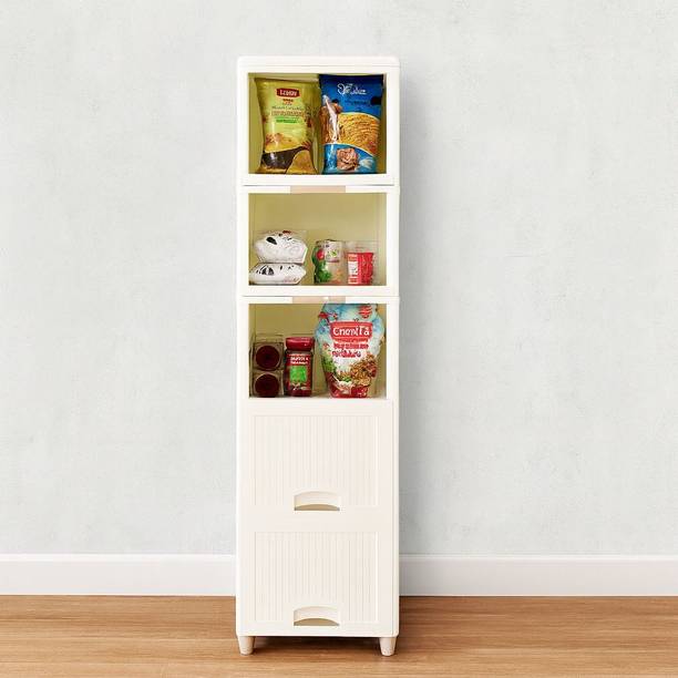 MAXTID 5 Layer White Cabinet Drawer for Home & Hospital, school  Office Set