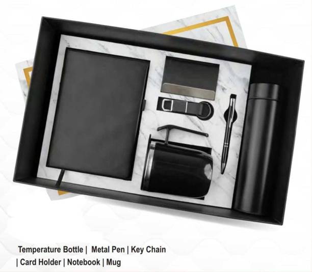 AP DESIGN 6 in 1 white corporate gift set  Office Set