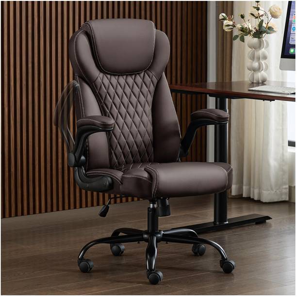 CHAIRTECH High Back Office Chair Adjustable Desk Chair Back Executive Comfortable Leatherette Office Conference Chair