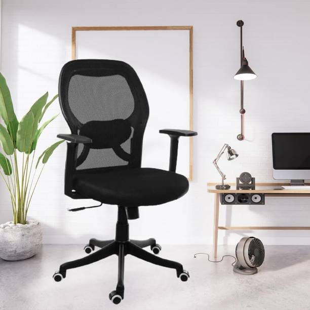 Ayush Traders Ayush Traders ComforTask Series Mesh Office Adjustable Arm Chair